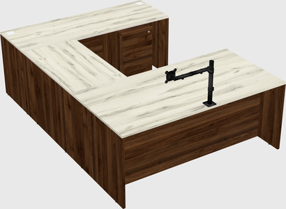 U-shaped desk