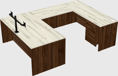 U-shaped desk
