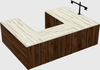 U-shaped desk