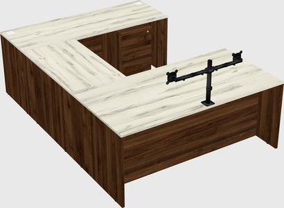U-shaped desk