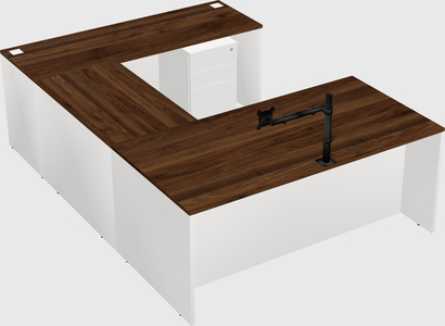 U-shaped desk
