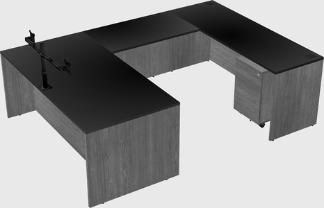 U-shaped desk