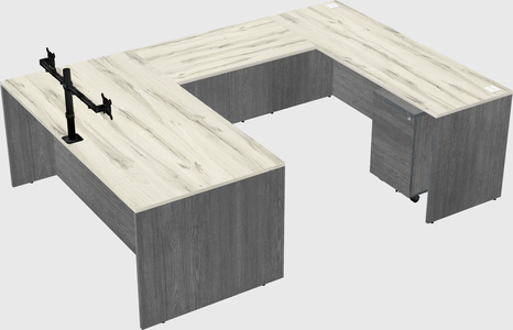 U-shaped desk