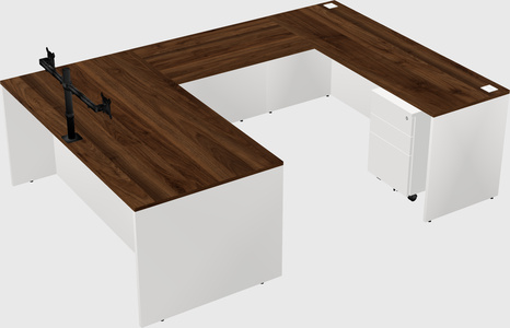 U-shaped desk