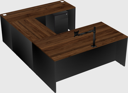 U-shaped desk