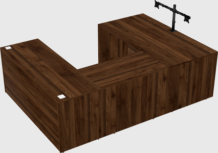 U-shaped desk