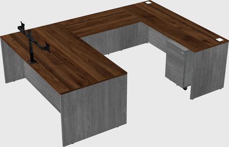 U-shaped desk