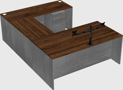 U-shaped desk