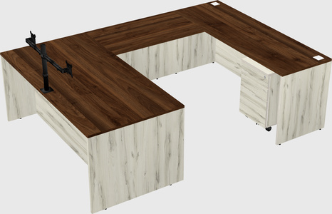 U-shaped desk