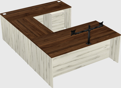 U-shaped desk
