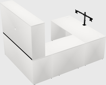U-shaped desk