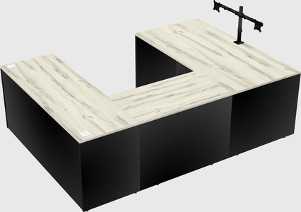 U-shaped desk