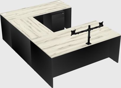 U-shaped desk