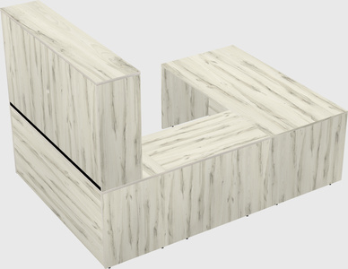 U-shaped desk