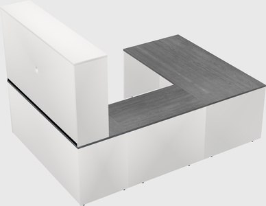 U-shaped desk