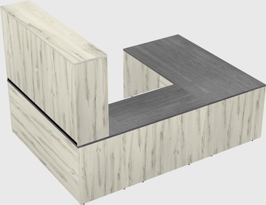 U-shaped desk