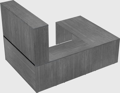U-shaped desk