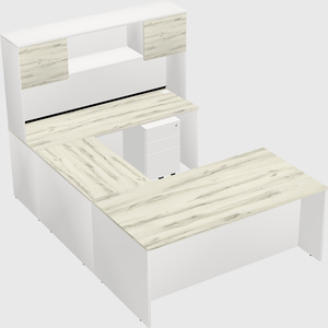 U-shaped desk