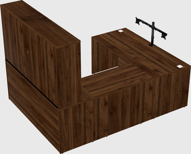 U-shaped desk