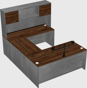 U-shaped desk