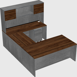 U-shaped desk