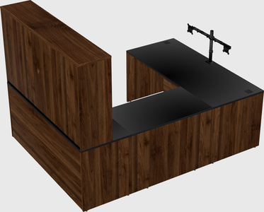 U-shaped desk