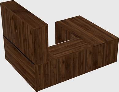 U-shaped desk