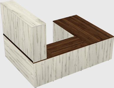 U-shaped desk
