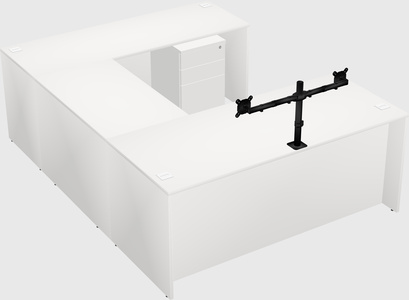 U-shaped desk