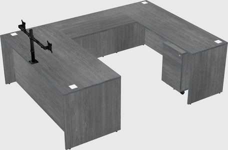U-shaped desk