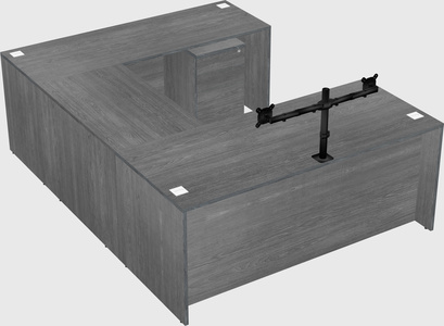 U-shaped desk