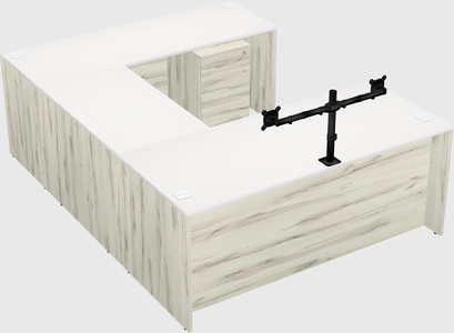 U-shaped desk