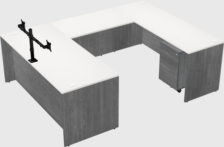 U-shaped desk