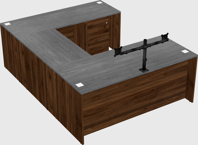 U-shaped desk
