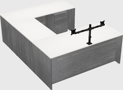 U-shaped desk