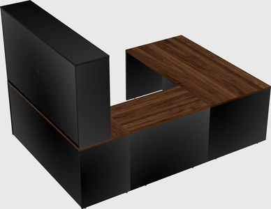U-shaped desk