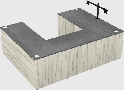 U-shaped desk