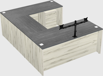 U-shaped desk