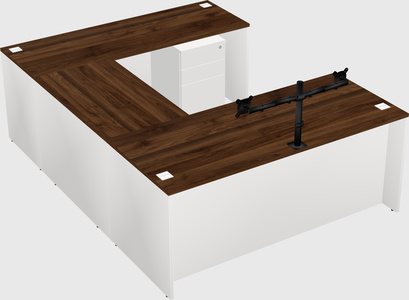 U-shaped desk