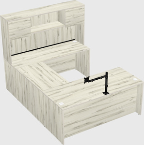 U-shaped desk