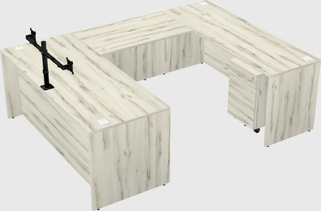 U-shaped desk