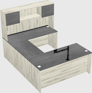 U-shaped desk