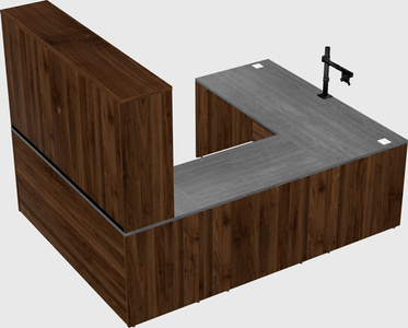 U-shaped desk