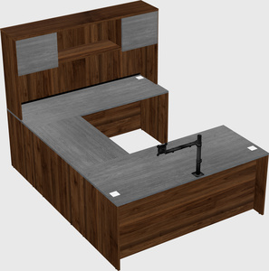U-shaped desk