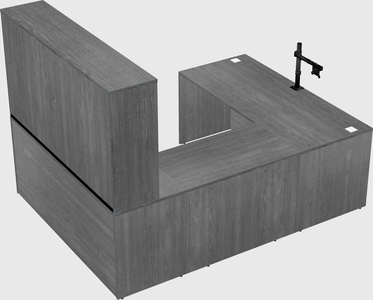U-shaped desk