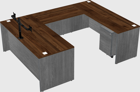 U-shaped desk