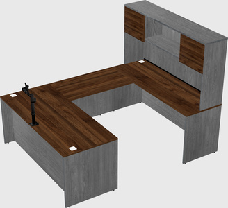 U-shaped desk