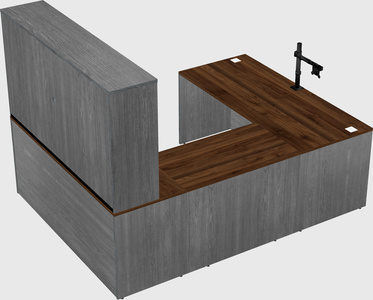 U-shaped desk
