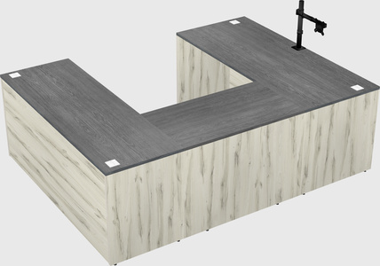 U-shaped desk