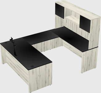 U-shaped desk